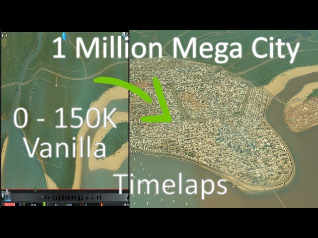 1 Million Population Mega City  [0 - 150K Build Timelaps]