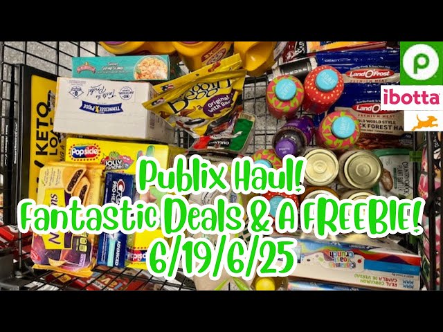 Publix Haul! Best Deals This Week! 1 FREEBIE   #publixcouponing 6/19-6/25