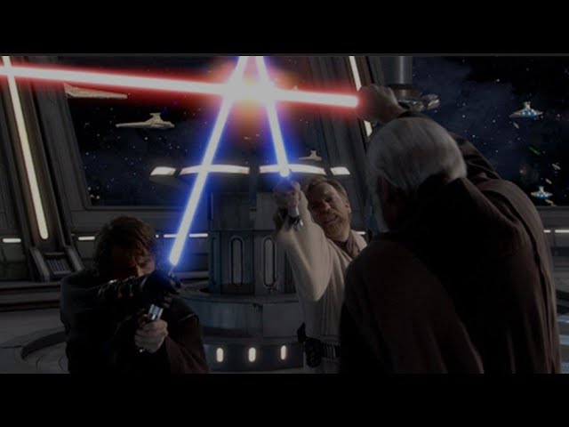 Count Dooku vs Anakin & Obi-Wan