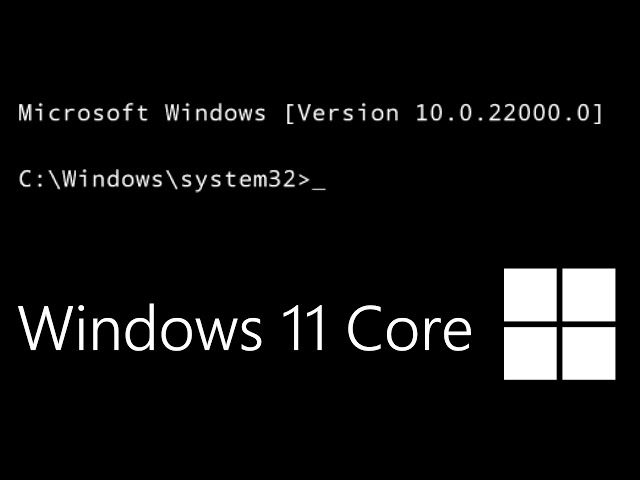 The smallest Windows 11 Install? (Windows 11 Core)