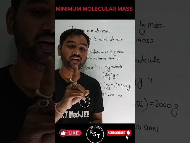 @K.S.TMed-Jee  | Some basic concepts of chemistry class 11 | Minimum molar mass | Class 11 Chemistry