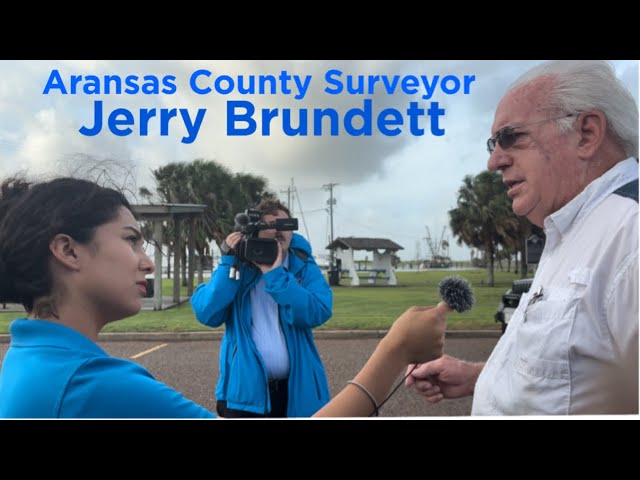 KRISTV6 CC Interview with Aransas County Surveyor Jerry Brundett Tropical Storm Alberto