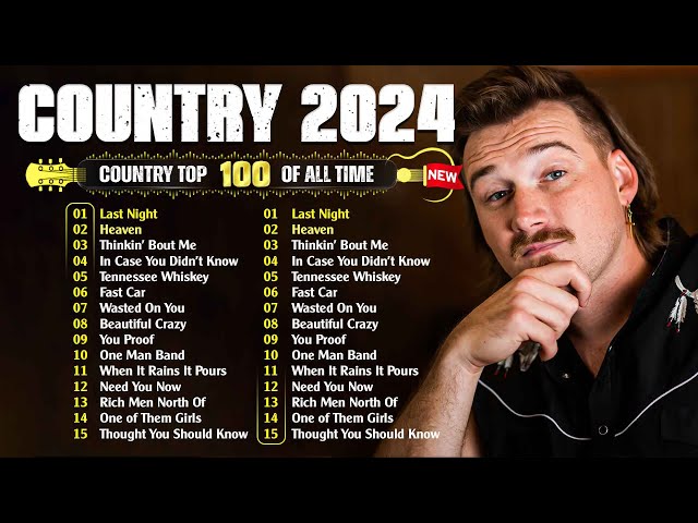 Country Music Playlist 2024 🤠 Morgan Wallen, Luke Combs, Chris Stapleton, Kane Brown, Jason Aldean