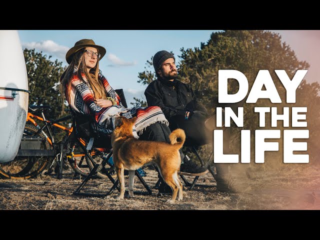 Day in the Life OFF GRID // Meals, Work, New Merch