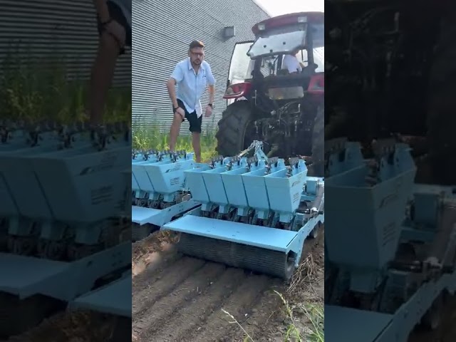 Newest tractor mounted  garlic seeder garlic seeding machine garlic planter