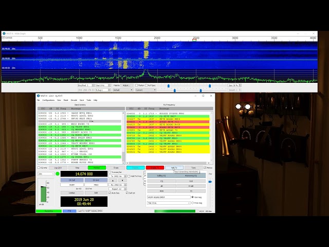 making FT8 QSOs with WSJT-x on 20M