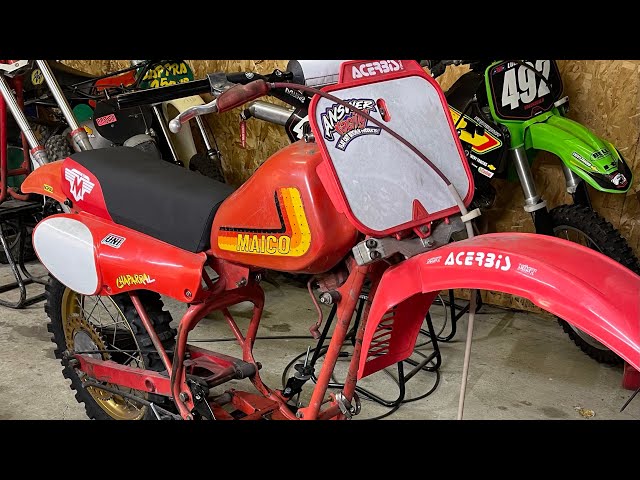Vintage 1982 maico 250 two stroke get its engine tore down