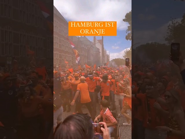 Hamburg ist Oranje 🇳🇱 #netherlands #football #soccer #fans #fussball #fußball #euro #euro2024