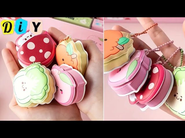 🌈 Easy Paper Craft Ideas / How to make DIY mini squishy notebook / school Stationery Supplies