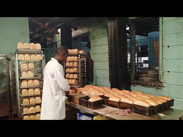 How to  make Bread  white bread # Industrial baking.   road to #1000subscriber. PART 1