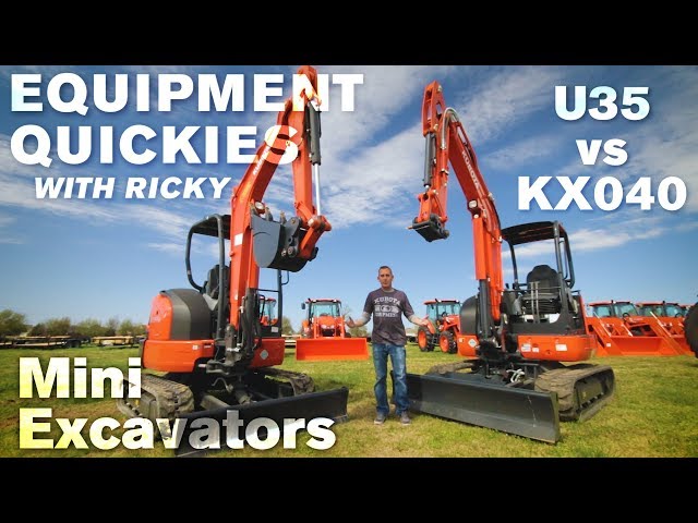 Kubota Mini Excavators Comparison: KX040 vs U35