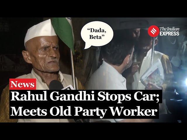 Rahul Gandhi Halts Car to Listen to Elderly Congress Worker; Promises Dialogue