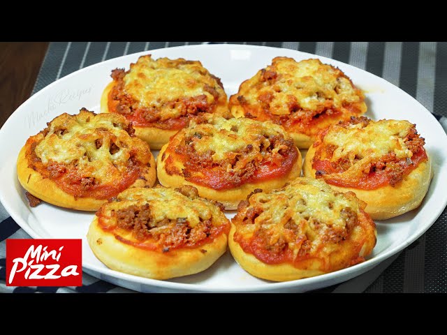 Mini Pizza Recipe | Mini Pizza Bites | Quick and Easy Beef Pizza with pizza sauce.