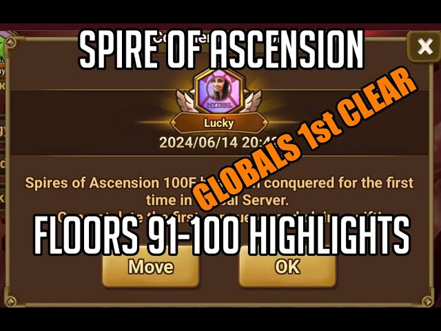 First clear on Global Server! Spire of Ascension 91-100 Highlights (F99 F2P Team)