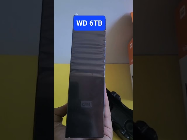 WD 6TB My Book external hard drive unboxing #shorts