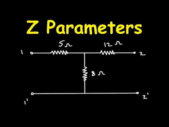 z parameters of two port network | Electrical Engineering