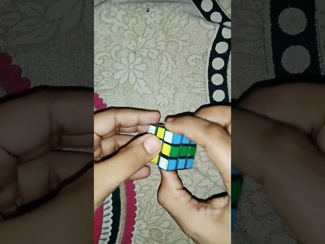 #Checker board pattern on mini Rubik's cube#Abhi Akshat Dwivedi#