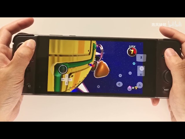 Super Mario Galaxy runs on GPD XP+ Dimensity 1200 with G-sensor