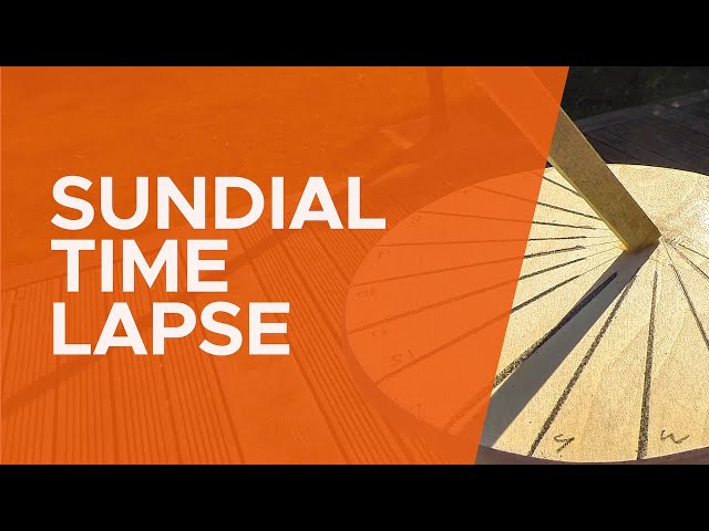 52 Degree North Sundial Time Lapse - one hour passing in 30 seconds
