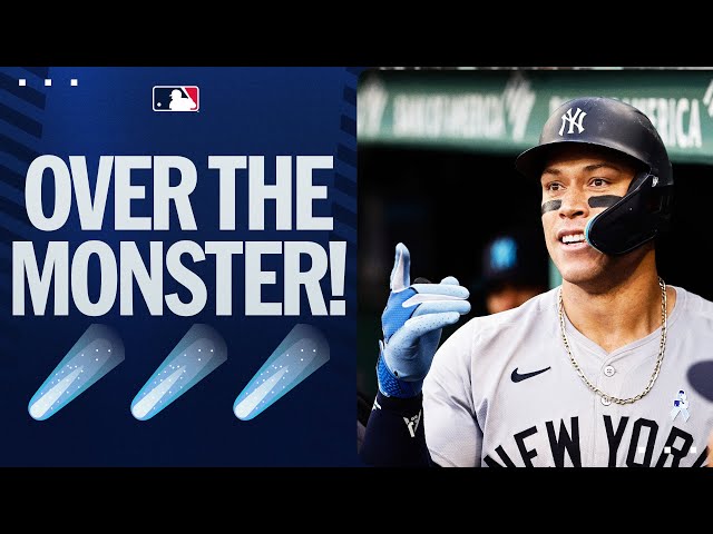 Aaron Judge rockets this HR over the Green Monster!