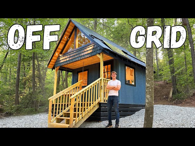 I Built an OFF GRID cabin in the woods