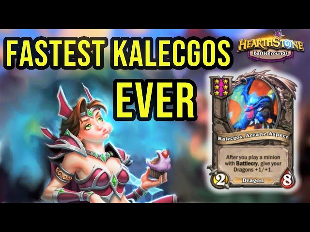 Fastest Kalecgos Build - Hearthstone Battleground AmirFreedomXD