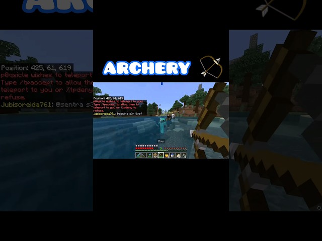Minecraft lifeboat survival mode archery 🏹  #minecraft #gaming #shorts #youtubeshorts #bedrock