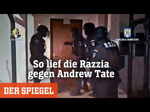 Rumänische Polizei veröffentlicht Video: So lief die Razzia gegen Andrew Tate | DER SPIEGEL