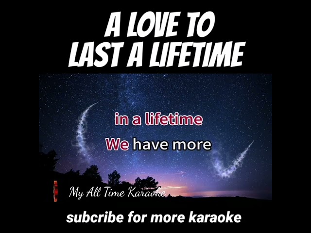 A Love to laat a lifetime karaoke #shorts