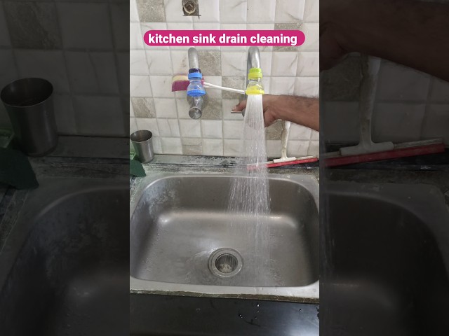 how to unclog kitchen sink drain #plumbing #drain #plumber #shorts #youtubeshorts