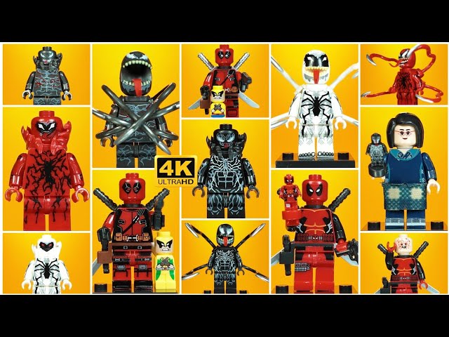 Venom Deadpool Carnage Anti-Venom 4K Unofficial Lego Marvel Superheroes Wolverine