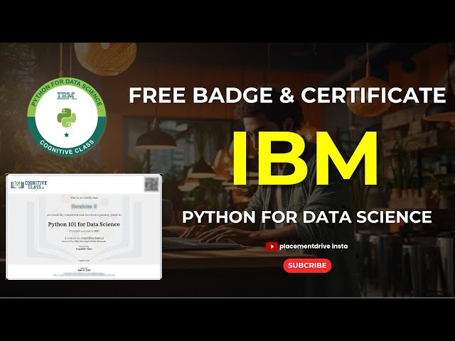 IBM Free Python  Certificate | Python For Data Science   Free Certification & Badge|Free Certificate