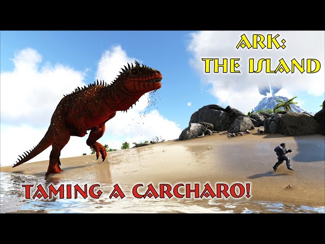 Taming the Carcharodontosaurus - ARK: SE