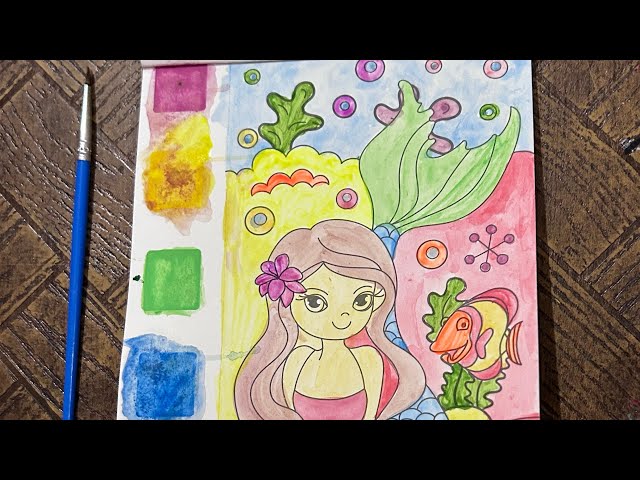Magic drawing doodle book water colour painting easy to use