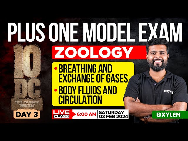 Plus One - Model Exam - Zoology - Day 3 | Xylem Plus One