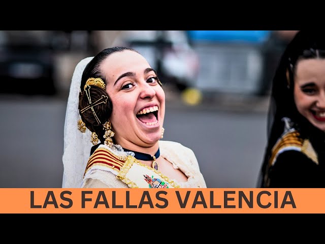 [LAS FALLAS VALENCIA 2024] -  FALLEROS and FALLERAS at PORTA DE LA MAR [4K 60fps] 🇪🇸