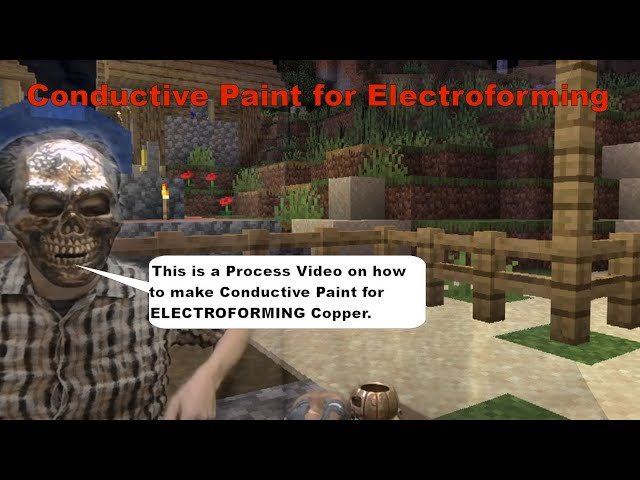 Mixed Reality Crafting of Conductive Paint for Electroforming Copper in Minecraft VR