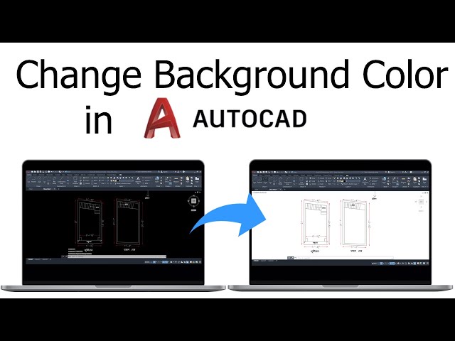How to Change background color in AutoCAD 2022