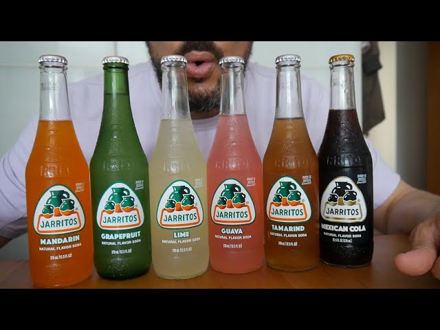 ASMR Drinking Sounds – Jarritos Mexican Lemonade – 6 flavors