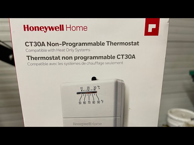 Installing New Honeywell CT30A Non-programmable Thermostat ￼