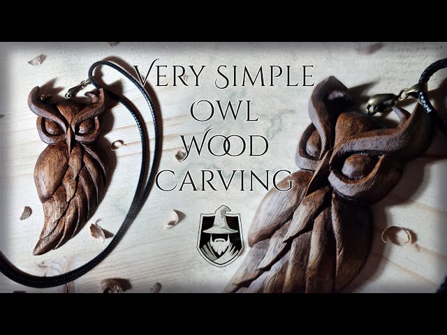 Super SIMPLE OWL Wood Carving Tutorial 🦉