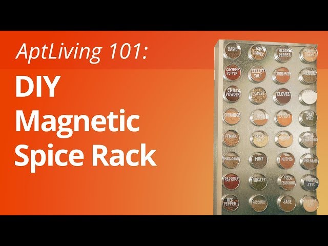 DIY Magnetic Spice Rack