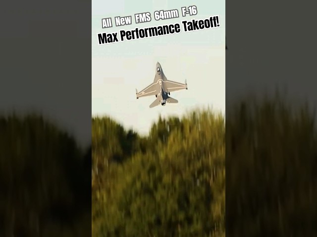 FMS F-16 Max Performance Takeoff! #new #aviation #rc