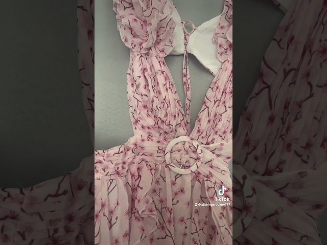 Ruffled cut out maxi dress on Amazon $28