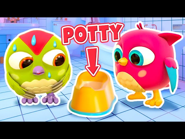 The Potty training song for kids & potty song for baby. Nursery rhymes for kids with Hop Hop the owl