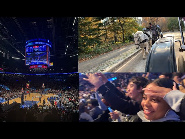 NYC Vlog : Central Park, Horse Riding, Warriors vs Brooklyn Nets Game, Baraclays Center,