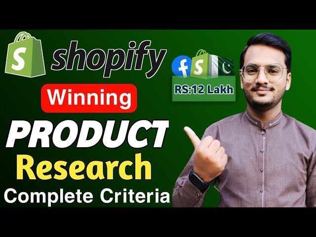 Shopify DropShipping Product Research Criteria || Product Research in Pakistan