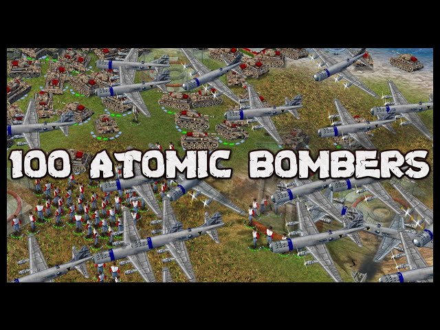 Empire Earth: 100 B-29 Atomic Bombers Vs. 1 Hard AI