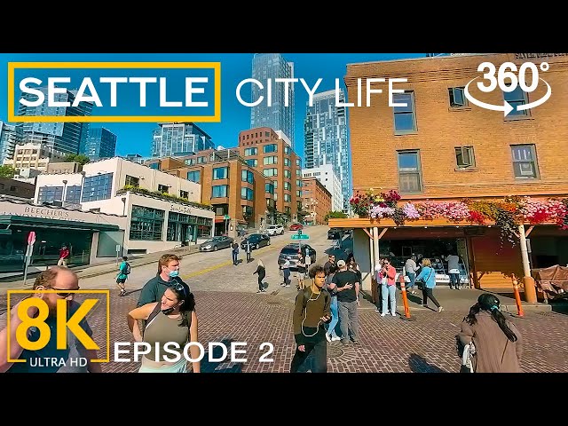 8K 360˚ Virtual Tour to the Heart of Seattle - Pike Place Market  - Part 2