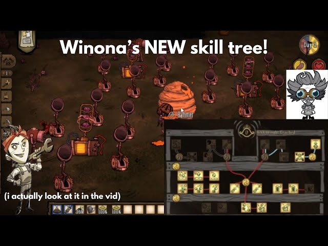WINONA SKILL TREE also i tested out some of the new skills and stuff